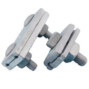 Quality carbon steel Power Line Fittings hot forging HDG Surface Guy Wire Clamp wholesale