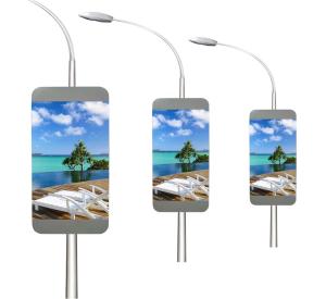 Quality Outdoor Roadside Light Poles Displaying Full Color Led Signs Large Screen wholesale