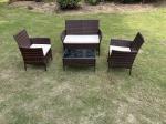 China Factory Wholesale Rattan Sofa Waterproof Design Indoor Outdoor Sofa Table