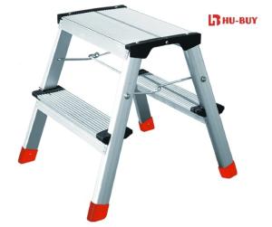 Quality Wide Pedal Aluminium Foot Stool 2 - Step Lightweight Aluminium Steps wholesale