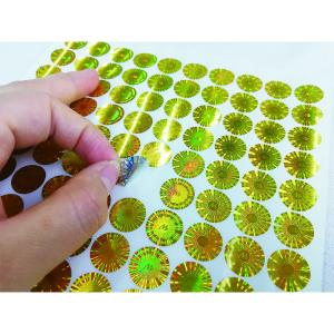 Quality Oilproof Waterproof 3D Hologram Tamper Evident Security Labels wholesale