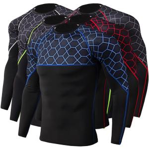 Quality Long Sleeve Rash Guard Shirt , Loose Fit Rash Guard Refeltive Print Eco Friendly wholesale