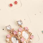 Earrings Holder Book Fancy Jewelry Box Foldable For Earrings Storage