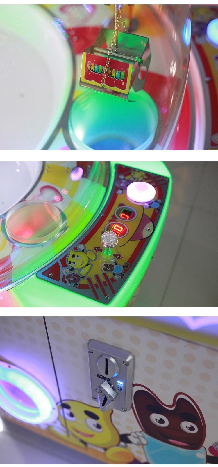 220V Medium Sized Claw Machine , 12 Months Redemption Vending Toy Machine