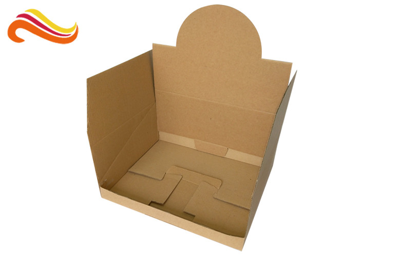 Disposable Corrugated Paper Box , Corrugated Packaging Box With Square Shape