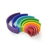 Educational Silicone Blocks Latex Free Baby Stacking Toy Big Rainbow