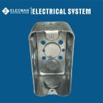 Galvanized Steel Handy Metallic Outlet Boxes Metal Light Switch Box 4inch