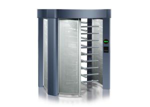 Quality Revolving Turnstile Barrier Gate 304 Stainless Steel Turnstile With Card Reader Plate wholesale