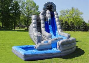 Quality Amusement Water Slide Bounce House , Inflatable Slip N Slide Heavy Duty 12*7*4.5m wholesale