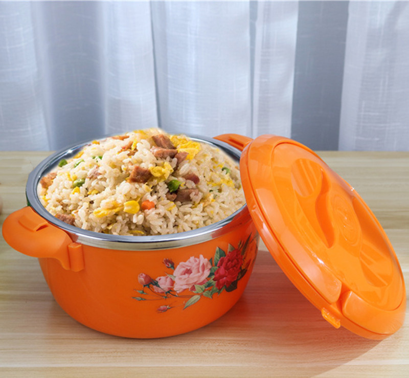 Different size bento lunch box stainless steel for food without handle