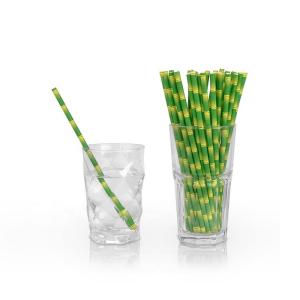 Quality Commercial Durable Decorative Paper Straws With Non Toxic Harmless Ink wholesale