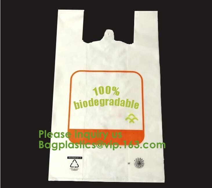 Organic Recycling and compostable bag,Eco friendly Compostable,compostable biobased plastic tshirt bag bagease bagplasti