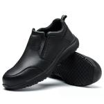Durable Comfortable Safety Footwear Black Slip Resistant Chef Shoes Anti