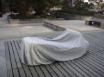 High Heel Shoes Shaped Cane Daybed , White Resin Wicker Daybed