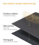 Golden Mandala With Position Line 5mm 68cm Wide PU Rubber Non Slip Yoga Mat For