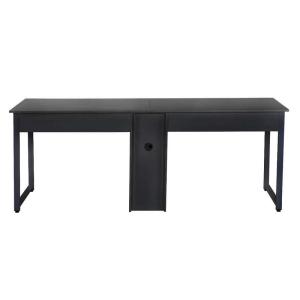 Quality Black 300LBS Capacity 2 Person Computer Desk / Two Person Office Desk wholesale