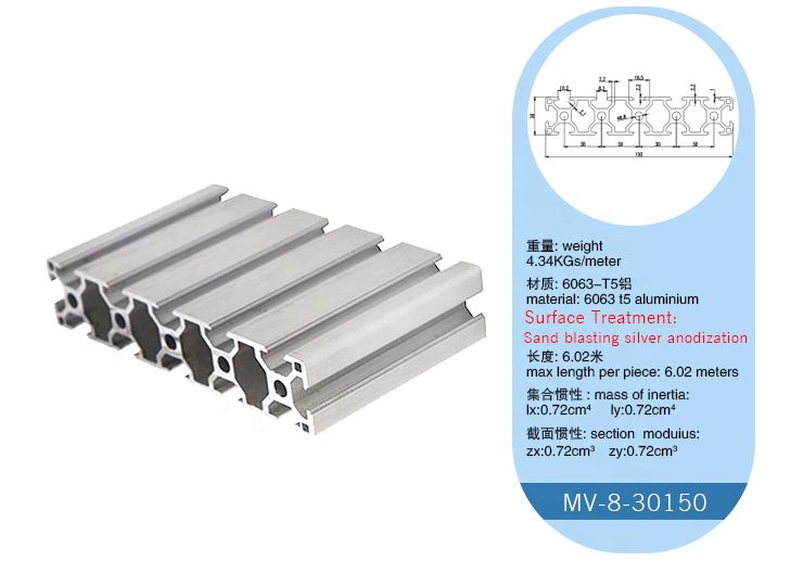 30150 V Slot Aluminum Extrusion