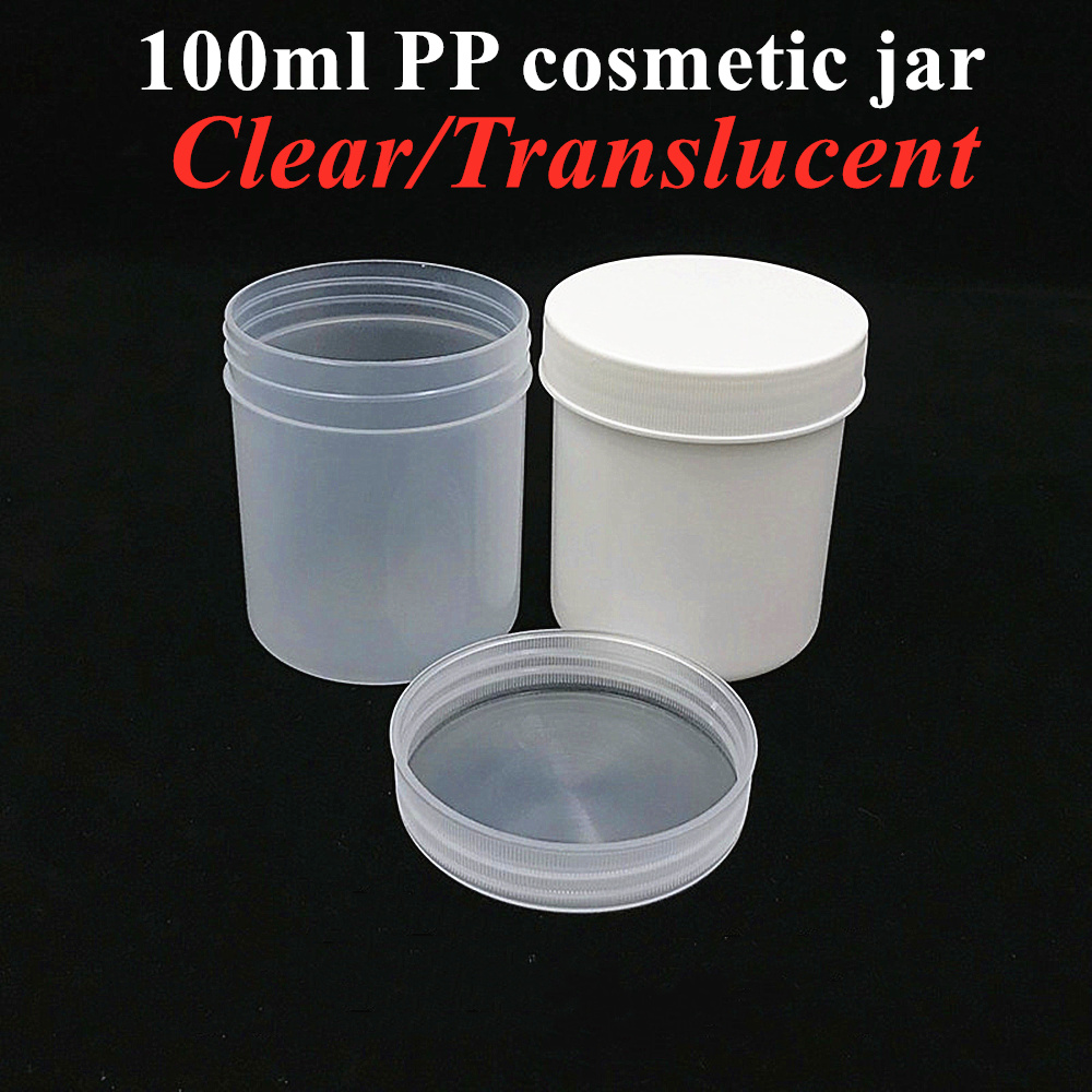 OEM 150g 250g 500g Facial Cream Plastic Jar Black Blue Pink White Scrub Container Body Face Lip Scrub Containers with PP Screw Cap