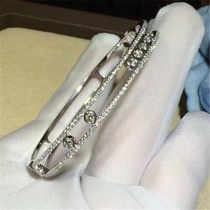 Quality Luxury jewelry Luxury Jewelry 7 drill sliding bracelet 18k white gold yellow gold rose gold diamond bracelet wholesale