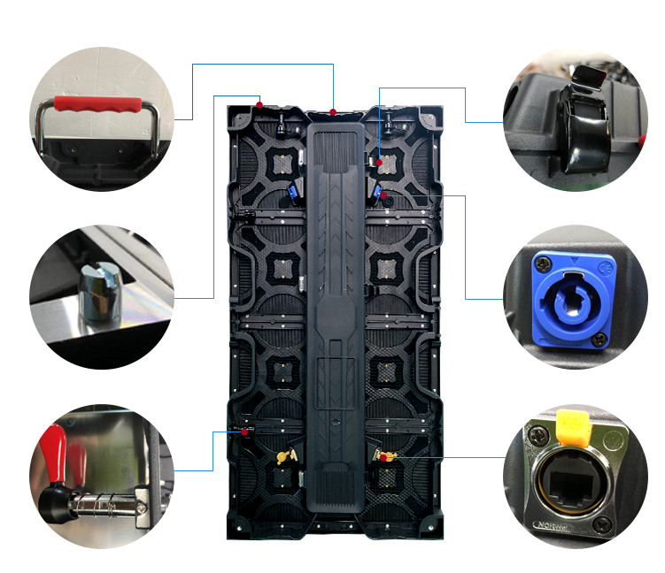 P3.91 Outdoor LED Screen Rental Taiwan Epistar Chip 5500cd Brightness