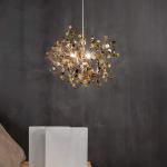 Nordic Creative LED Chandelier Gold/Chrome Bedroom Restaurant Terzani Argent