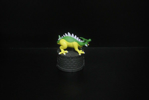 Green Yellow Color Japanese Anime Figures Dragon Shape With A Base