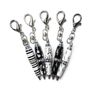 Quality OEM Keychain Mini Pen , Musical Notation Stylus Pen Keychain wholesale