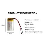 OEM 3.7v 2000mah LiPo Battery Power Lithium Ion Polymer Rechargeable Battery