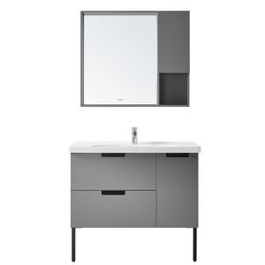 Quality PVC Bathroom Cabinet 3 Drawer Free Standing Vanity Hotel Modern Design wholesale