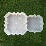 Road Interlocking Tiles Rubber Plastic Paver Mould 25*25*4.5cm Size