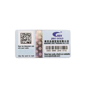 Quality OEM QR Code Sticker Printer Vinyl Sticker Self Adhesive Anti Counterfeiting wholesale
