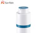Round Rotating Airless Pump Bottle Vacuum Plastic White Color For Lotion