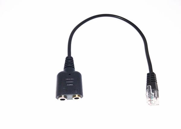 Phone MIC Audio Splitter Adapter Cable PE Low Density Pre Mold Copper Alloy