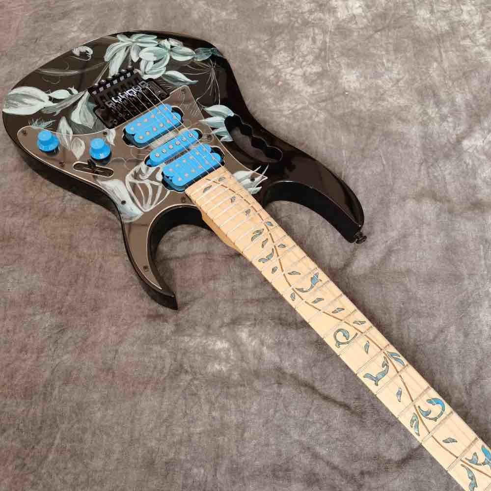 Custom Shop Flower Ibanezs style Electric Guitar free shipping