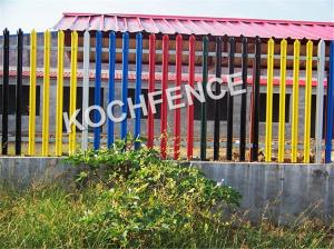 Quality Free Standing Steel Palisade Fencing Euro Style D / W Pale Type High security wholesale