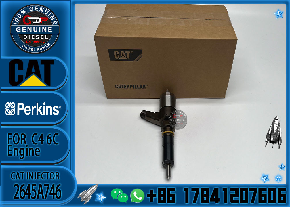 320-0677 diesel fuel injector nozzle 2645A746 3200677 common rail injector for Caterpillar engine C6.6 excavator 323D