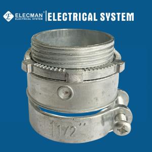 Quality Straight Type 1-1/2 Inch Zinc Die Cast Squeeze Connector UL Listed wholesale