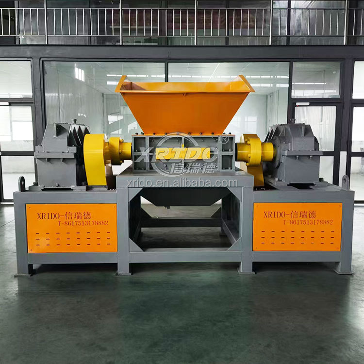 Aluminum Iron Double Shaft Shredder Machine 300-22000Kg/Hour Twin Shaft Shredder