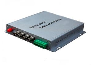 Quality Four Channel Fiber Optic Media Converter 10 / 100 / 1000M Gray Color wholesale