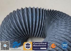 Quality Fire Resistant 200℃ PVC Coated Fiberglass Fabric Flexible Air Duct For Ventilation wholesale