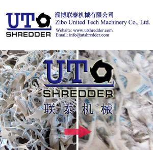 Quality double shaft shredder -shoes waste shredder, textile shredder, cloth recycling, fiber shredder, double shaft crusher wholesale