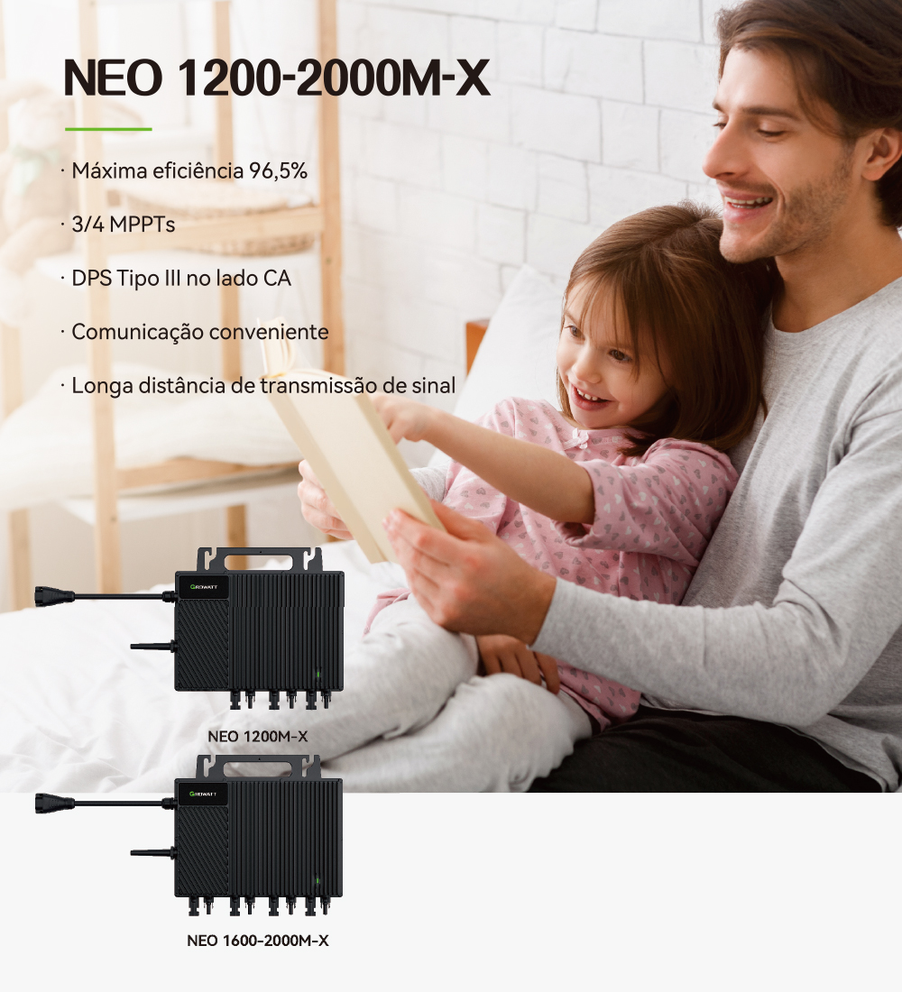 Growatt Solar Panels and 800w 2400w 3000w Hybrid Solar Inverter for On Grid Solar System