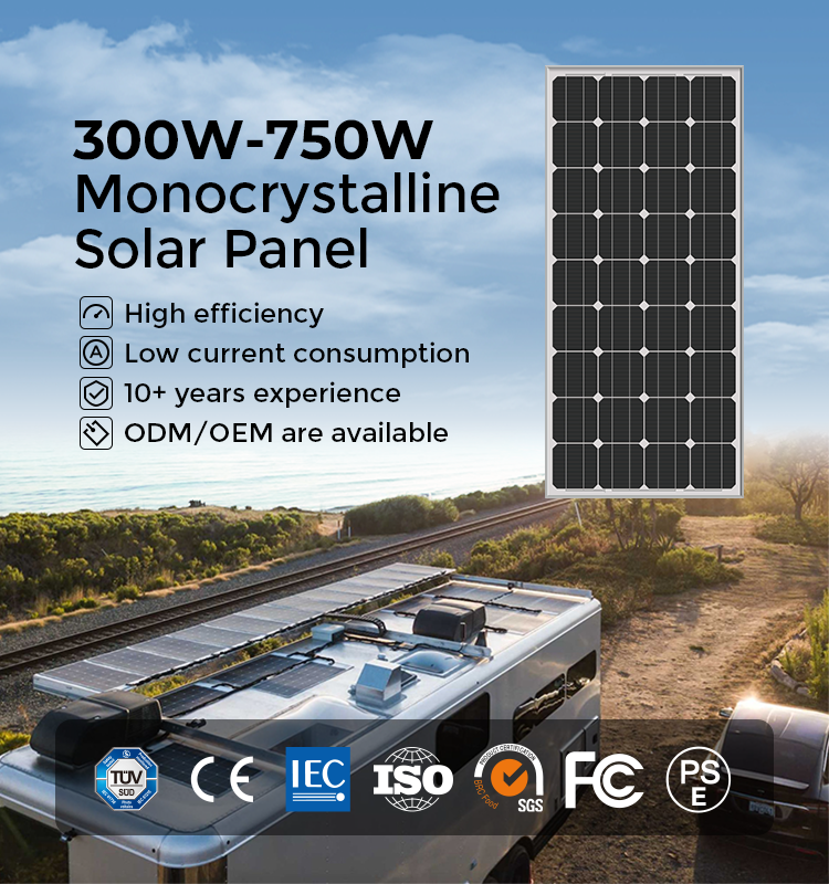 170w Flexible Sunpower Solar Panel ETFE Photovoltaic Protable