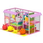 Factory Maze Kids Pink Indoor Playground Equipment Commercial Candy Theme