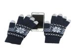 Knitted Touchscreen Winter Gloves 85 % Acrylic 15 % Spandex Material