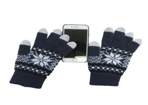 Quality Knitted Touchscreen Winter Gloves 85 % Acrylic 15 % Spandex Material wholesale