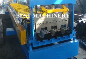 Quality Galvanized Steel Floor Deck Roll Forming Machine , Floor Tile Roll Forming Machine wholesale