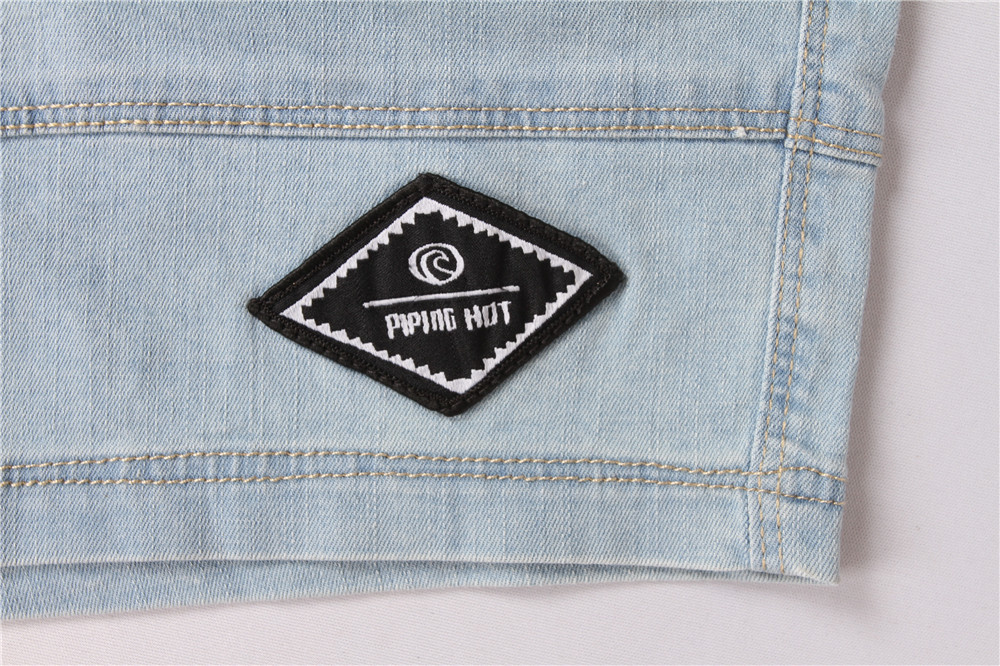 Light Blue Junior Kids Denim Shorts 95% Cotton 5% Spandex