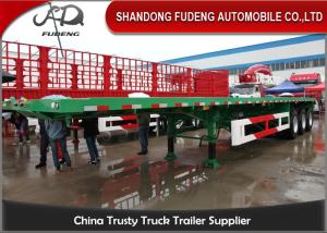 Quality 40 Foot Flatbed Trailer, 40 Tons Flatbed Truck Trailer With Twist Lock wholesale