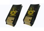 Block Bottom Heat Seal Plastic Pouch Packaging For Grounded Coffee Or Roasted